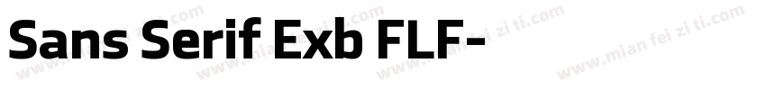 Sans Serif Exb FLF字体转换